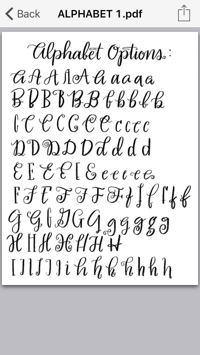 hand lettering pdf